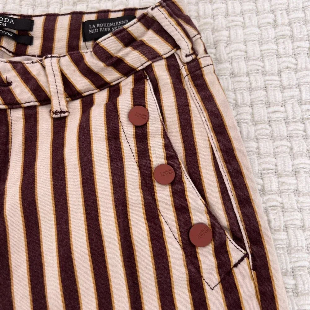 Scotch & Soda Mid Rise Skinny Jean Pants - Picture 7 of 8